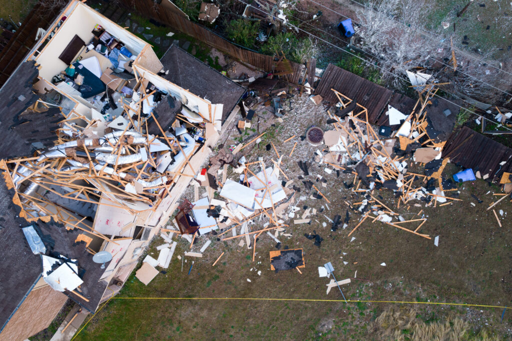 Tornado in Austin , Texas ,USA