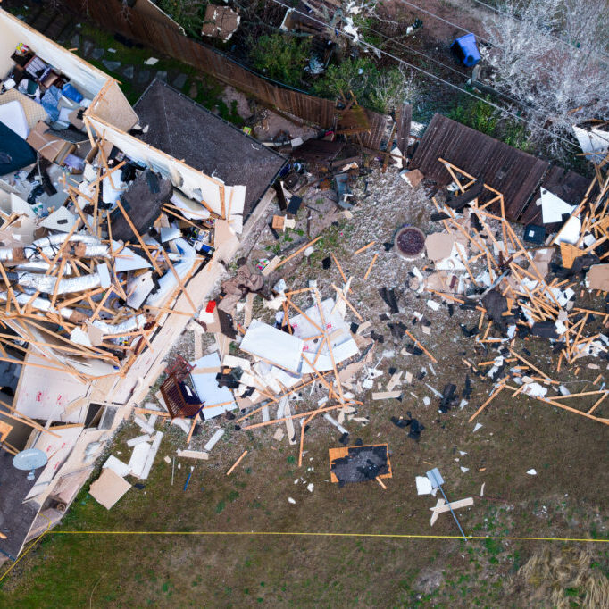 Tornado in Austin , Texas ,USA